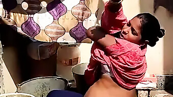 Villagers Catch Sight Of Pregnant Indian Girl Bathing In The Open Air