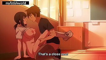 Anime Ecchi Menunjukkan Pertemuan Threesome Rahsia Dengan Kecantikan Berpayudara Besar