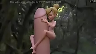 Tinker Bell Geeft Een Wilde Pijpbeurt Aan Een Harde Lul - Hentai Bdsm