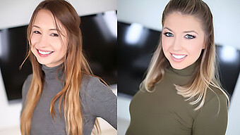 Taylor Sands And Akarra Summers Flaunt Their Curves And Pleasure With Oral Skills