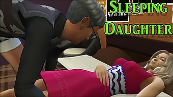 Old Man Indulges In Forbidden Pleasure With His Daughter, Watching Her Masturbate And Then Having Sex With Her