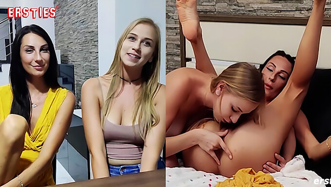 Amateur Duitse Sirena En Alison G Verkennen Poesje Vingeren En Likken In Hd