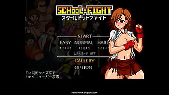 Hentai Games: Okeyutei'S School Dot Fight Ver.1.2 Collection Featuring Animated Battles And Seductive Caricatures