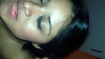 Mexican Babe Receives Facial Cumshot