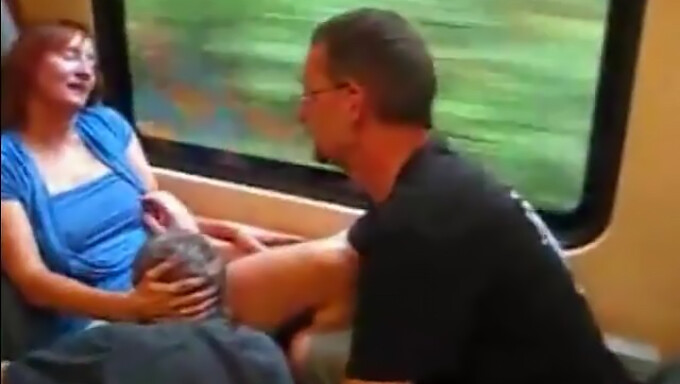 Public Train Ride Turns Into Steamy Threesome In Germany