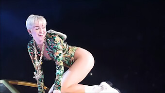 Miley Cyrus Unutulmaz Bir Boşalma Performansında