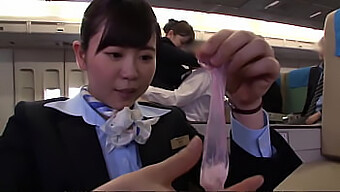 Public Pleasure: Japanese Airline Attendants In Uniform And Naked