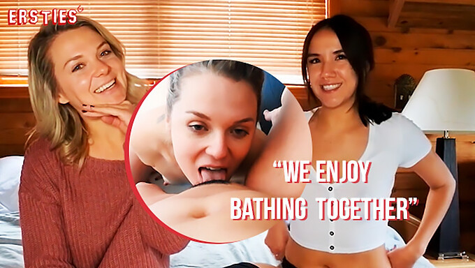 Amateur Shower Play With Canadian Lesbians Of Various Skin Tones And Sizes