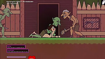 In The Third Stage Of The Hentai Game, The Female Protagonist Finds Herself In Captivity And Is Forced To Fight Against A Group Of Horny Goblins. Despite Her Best Efforts, She Is Overpowered And Subjected To A Brutal Fucking, With Liters Of Cum Being Swallowed. The Scene Features Intense Hardcore Action, Including Masturbation And Missionary-Style Sex.