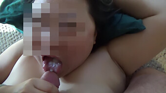 Big Titty Asian Gives A Sloppy Blowjob