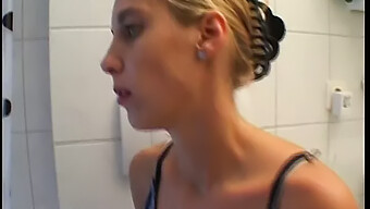 Teen German Girl Pleasures Herself In The Bathroom