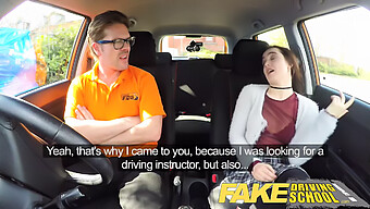 Amateur Driving School Teaches Tight Pussy Stretching