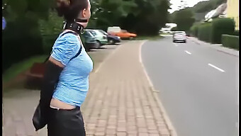 Millie Fenton'S Intense Ballgag And Armbinder Bdsm Encounter In Public