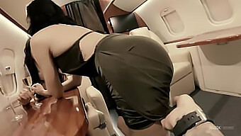 Sensual Teen Playmates Indulge In Passionate Kisses Aboard A Private Jet