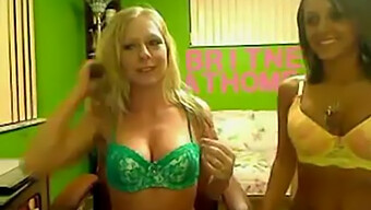 Two Girls Having Fun With Sex Toys On Camera