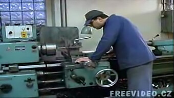 Voluptuous Czech Beauty Gets Penetrated On A Lathe