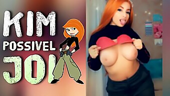 Cosplay Kızı Kim Possible, Sert Bir Mastürbasyon Seansında Sizi Yönlendiriyor