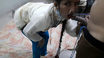 Desi Maid Gives A Deep Throat Blowjob In Indian Home