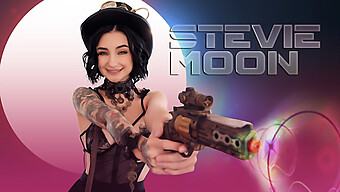 Steam Punk Babe Stevie Moon'S Tight Encounter With A Well-Endowed Lover