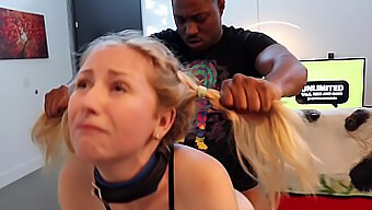 Jeu Bdsm D'Un Couple Interracial Avec Fessée Brutale Et Position Derrière