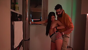 A Colombian Beauty Seducing Cipriani In The Kitchen For An Intense Encounter