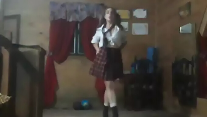 Latina Teen Dominates Her Cheating Boyfriend In Schoolgirl Roleplay