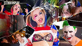 Harley Sinn I Natalia Starr W Hardkorowym Cosplayu Z Dużym Penisem