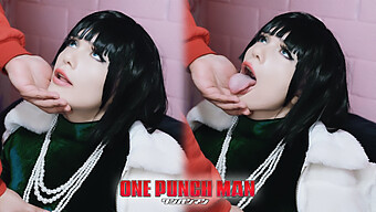 Fubuki Cosplay'S Seductive Performance In A One Punch Man-Themed Video