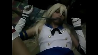 Amateur Shimakaze In Cosplay Role-Playing Sexual Scenarios