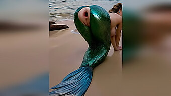 A 3d Animated Stranger Penetrates A Mermaid'S Tight Asshole On The Beach, Leaving It Gaping